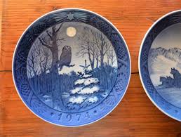 Royal Copenhagen Christmas Plates: 1974 Winter Twilight ...