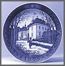 1975 Royal Copenhagen Christmas Plate - Danish Windmill