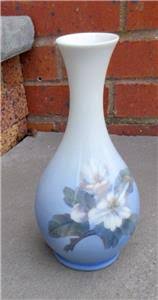 Royal Copenhagen Azalea 8.75" Hand Painted Vase Made in ...