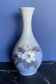 Vintage Royal Copenhagen Porcelain Vase #5351: Blue & White ...