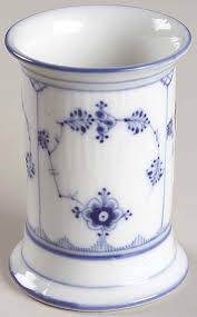 Blue Fluted Plain Pencil/Pen Holder/Cup by Royal Copenhagen | Replacements, Ltd.