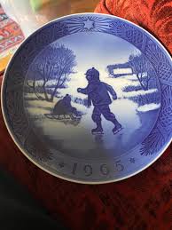 Royal Copenhagen "little Skater" Blue Porcelain Decorative Plate - Etsy