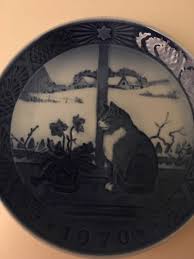 Vintage Mid Century Royal Copenhagen Denmark Rose and Cat ...