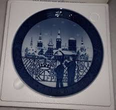 1988 Royal Copenhagen Danish Porcelain Blue Collectible Christmas Plate | eBay
