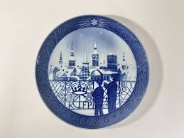 10x Royal Copenhagen Christmas Plates Complete Decade 80s 1980-1989 - BOREUSTRADE