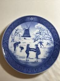 Vintage 1989 Royal Copenhagen Denmark Christmas Plate The ...