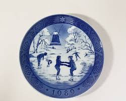 10x Royal Copenhagen Christmas Plates Complete Decade 80s ...