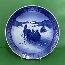 1964 Royal Copenhagen Plate Fetching the Christmas Tree ~ Kai Lange ~ Denmark | eBay