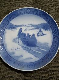 Royal Copenhagen 1964 Christmas Plate "Fetching The Christmas Tree" | eBay