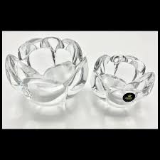 Royal Copenhagen Crystal LOTUS Votive Candle Holders - Small ...