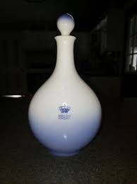 Royal Copenhagen "Kronborg Castle" Blue & White Decanter ...