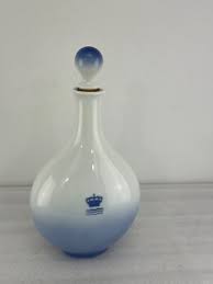 Royal Copenhagen Denmark Blue And White Decanter ...