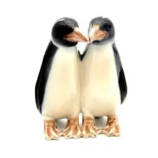 Herend Hungary Porcelain Penguin Pair Figurine – Hand ...