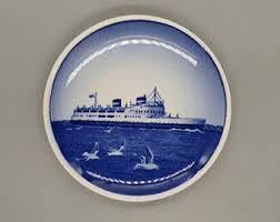 1936 Pair of Royal Copenhagen Aluminia Denmark Coasters, by ...