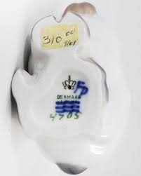 RABBIT #4705 by Royal Copenhagen Brown Ears 3" tall NEW ...