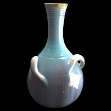 Art nouveau Kintsugi vase PIERRE PERRET VALLAURIS For Sale ...