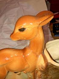 Vintage Royal Copley Ceramic Deer Fawn Planter Mid Century ...