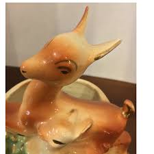 Vintage Mid Century Deer Planter | Chairish