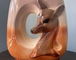 Vintage Royal Copley Deer Planter Royal Copley Deer Vase ...