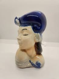 Vintage Royal Copley Pin up Girl Head Vase Wall Pocket Planter - Etsy