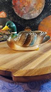 Vintage Bisque Napco Ware Duck Porcelain Mallard Drake ...
