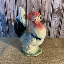 Vintage Ceramic Rooster Statue 6'' Made in Japan - Etsy