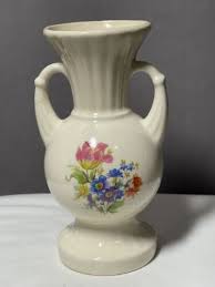 Vintage Royal Copley Porcelain Vase with Vibrant Floral ...