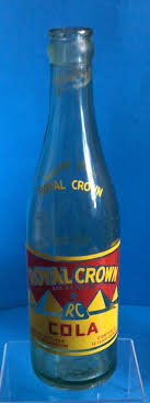 Vintage RC Royal Crown Cola Pyramid Glass Soda Bottle 12 oz ...
