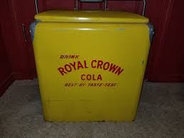 Vintage Royal Crown RC Cola Yellow Metal Cooler Soda Pop ...
