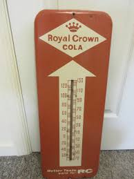 VINTAGE ADVERTISING ROYAL CROWN COLA THERMOMETER SODA FOUNTAIN STORE A-578 | eBay