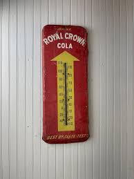 RC Cola Thermometer, Vintage Soda Collectible, Royal Crown Cola Thermometer, Vintage Advertisement, Antique Metal Sign, - Etsy