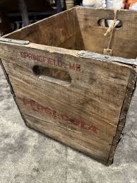 Antique Double Dot Pepsi With Metal Edges Wooden Box Crate Springfield, MO | eBay