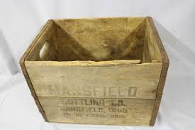 Lot - Vintage Wood Crate, Mansfield Bottling Co.