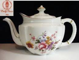 ROYAL CROWN DERBY British Antique Teapot Derby Posies | eBay