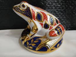 Royal Crown Derby FROG England Imari Paperweight Figurine ...