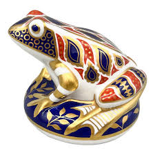 Royal Crown Derby Old Imari Frog Paperweight – English Bone ...