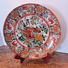 Vintage Collectible Decorative Chinese Hand Painted Porcelain Plate Exotic Birds | eBay