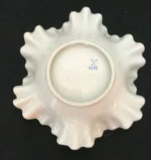 Kalk Porcelain Ruffled Candy Dish 5.75" Hand Painted Vintage ...
