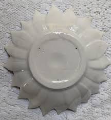 Vintage 70s White Ceramic Poinsettia Shallow Bowl - Etsy