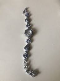 Chicos Wrist Watch Bracelet Mother of Pearl Silver Tone ...