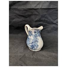 Blue White Royal Staffordshire TONQUIN Creamer Burslem England #60. For Sale at Ruby Lane