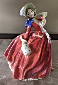 Royal Doulton Porcelain "Autumn Breezes" Woman Figurine ...