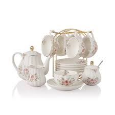 Porcelain Tea Sets British Royal Series, 8 OZ Cups & Saucer ...