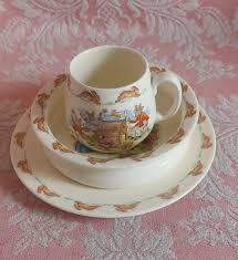 EUC 6 Pc. Vintage Royal Doulton BUNNYKINS 2-3 Pc. CHILD'S ...
