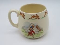 VTG Royal Doulton Bunnykins Child Mug Bunny Band going at Camp by Barbara Vernon | eBay