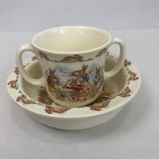 Vintage Royal Doulton Bunnykins Bowl & 2 Handed Mug Ms ...
