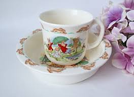 2 Piece Bunnykins Royal Doulton Bowl and Mug Vintage Picnic ...