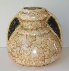 Art Deco Vase Czechslovakia Arts and Craft Handle Vase, Art ...