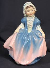 Vtg Coventry Ware Figurine Chalkware Woman Milkmaid Bonnet Colonial Victorian | eBay