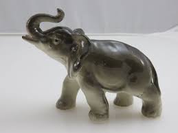 Ceramic Elephant Figure Figurine Vintage Made In Japan | eBay